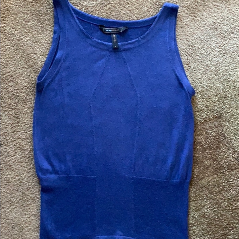 BCBGMaxAzaria Royal Blue Sleeveless Top.